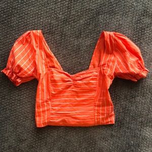 Free People Puff Sleeve Top